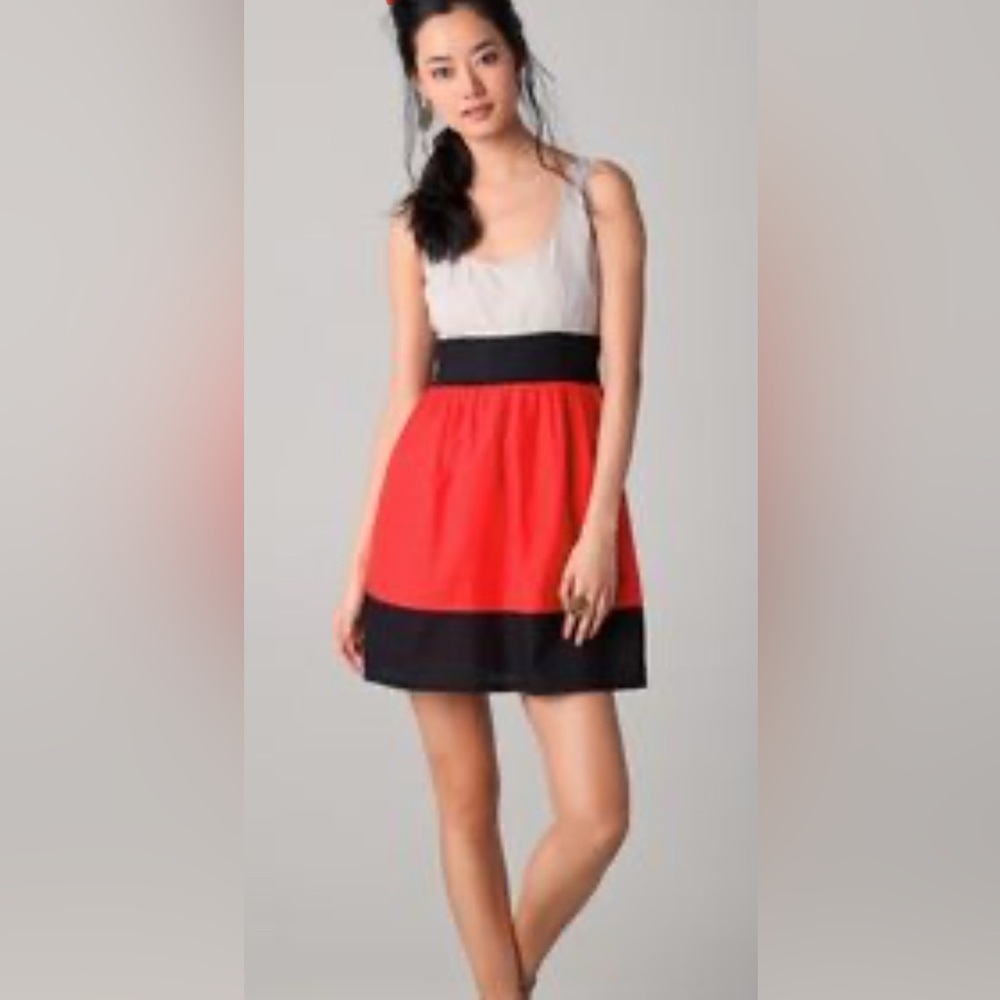 BB Dakota Colorblock Linen Dress